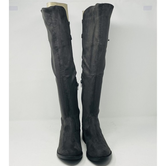 REBEL BY ZIGI Onley Round Toe Riding Boot in Dark Gray Womans SZ 8.5M - Picture 2 of 11